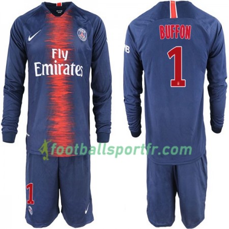 Tenue Paris Saint Germain Buffon 1 Enfant Domicile 2018-2019 Maillot de Foot ML